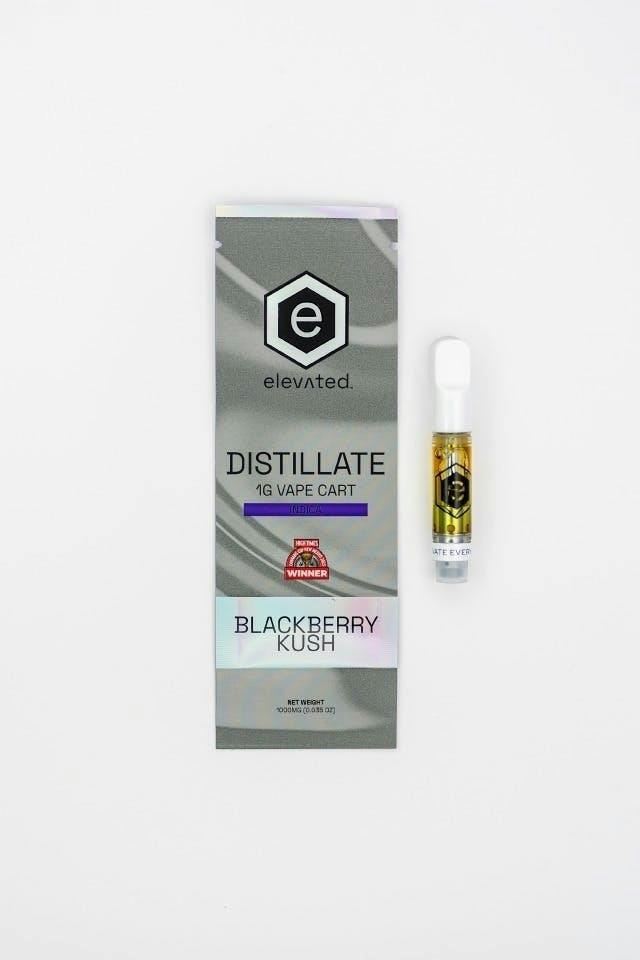 Elevated | Blackberry Kush | Distillate Cartridge | 1g at 285 South Dispensary LLC