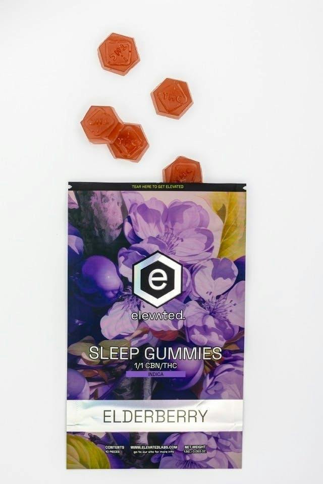 Elevated | Elderberry Sleep Gummies | 100mg | 10ct | 10mg/ea by Elevated Labs