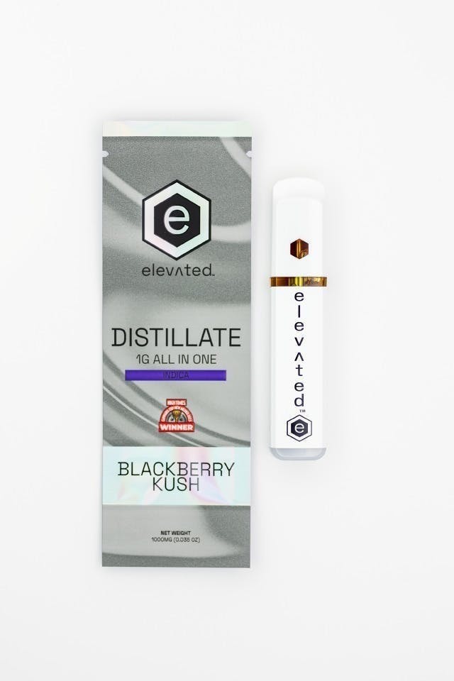 Elevated | Blackberry Kush | Distillate Disposable | 1g by Elevated Labs