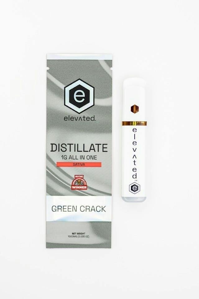 Elevated | Green Crack | Distillate Disposable | 1g by Elevated Labs