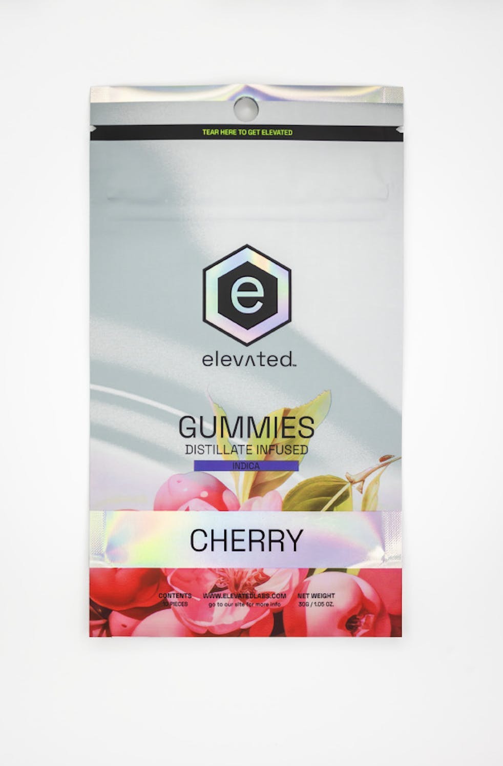 Elevated | Cherry Distillate Infused Gummies | 100mg | 10ct | 10mg/ea by Elevated Labs