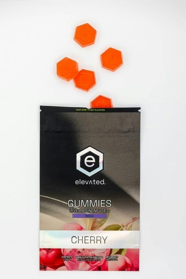 Elevated | Cherry Rosin Infused Gummies | 100mg | 10ct | 10mg/ea by Elevated Labs
