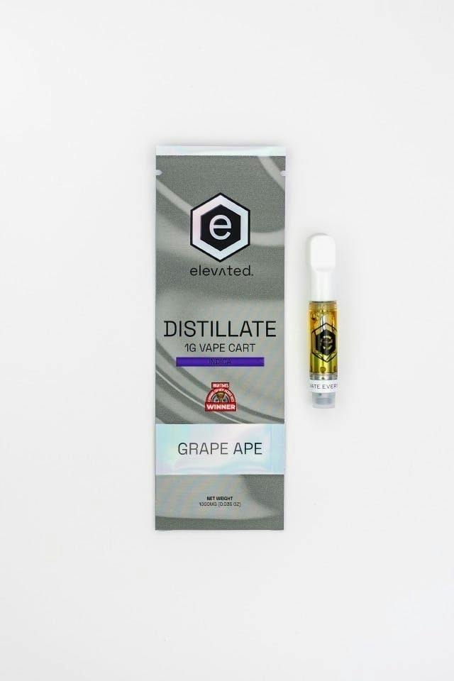 Elevated | Grape Ape | Distillate Cartridge | 1g at Mesa Flowers Canna Co.