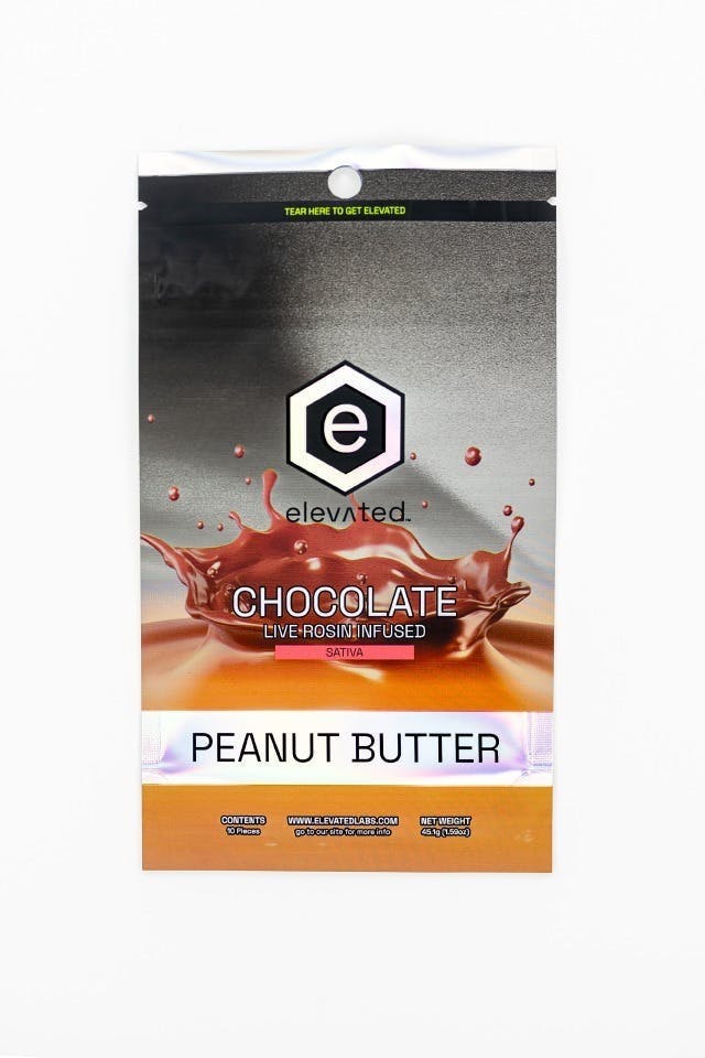 Elevated | Rosin Peanut Butter Chocolate | 100mg | 10ct | 10mg/ea
