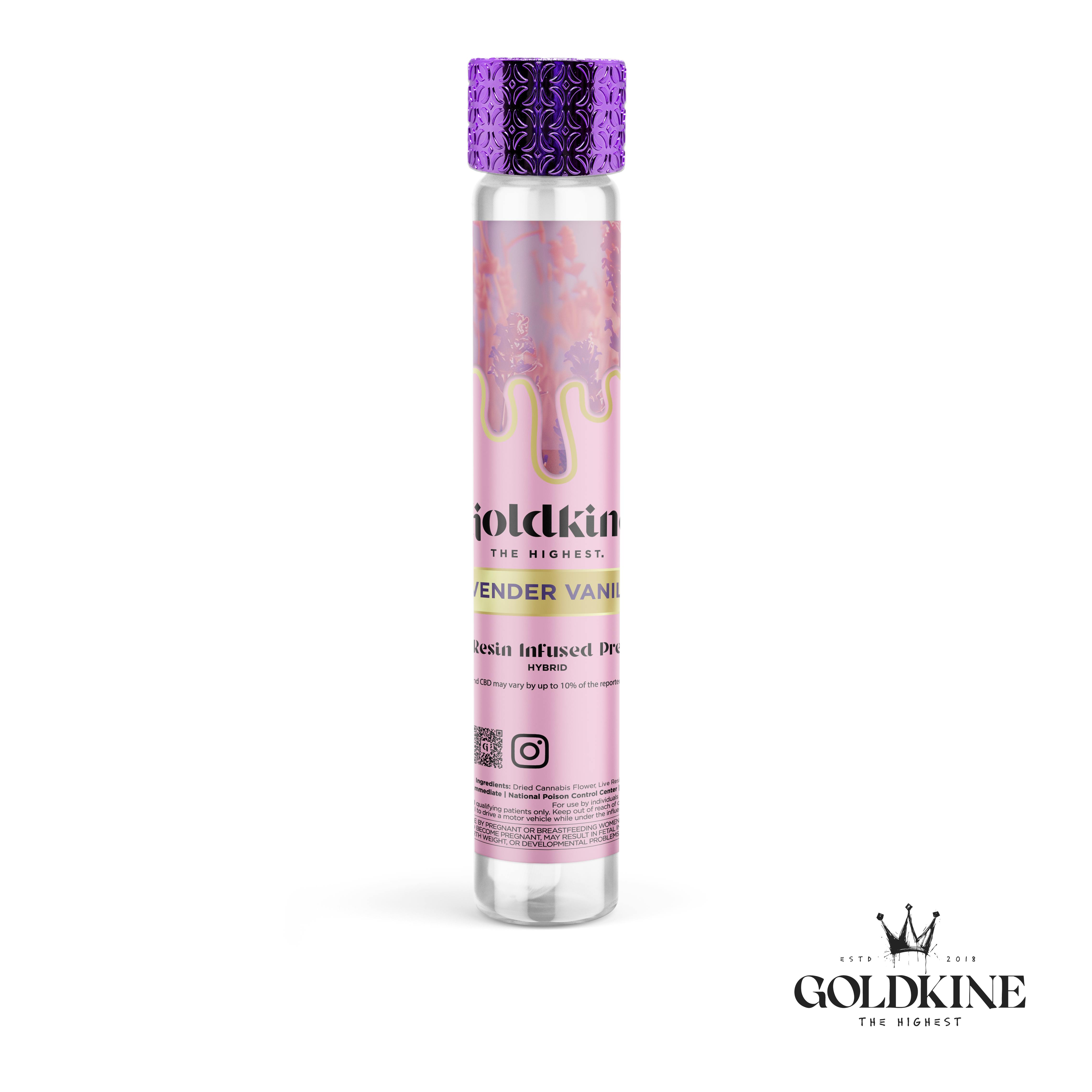 Goldkine Lux Infused Pre Rolls 1G | Lavender Vanilla by Goldkine