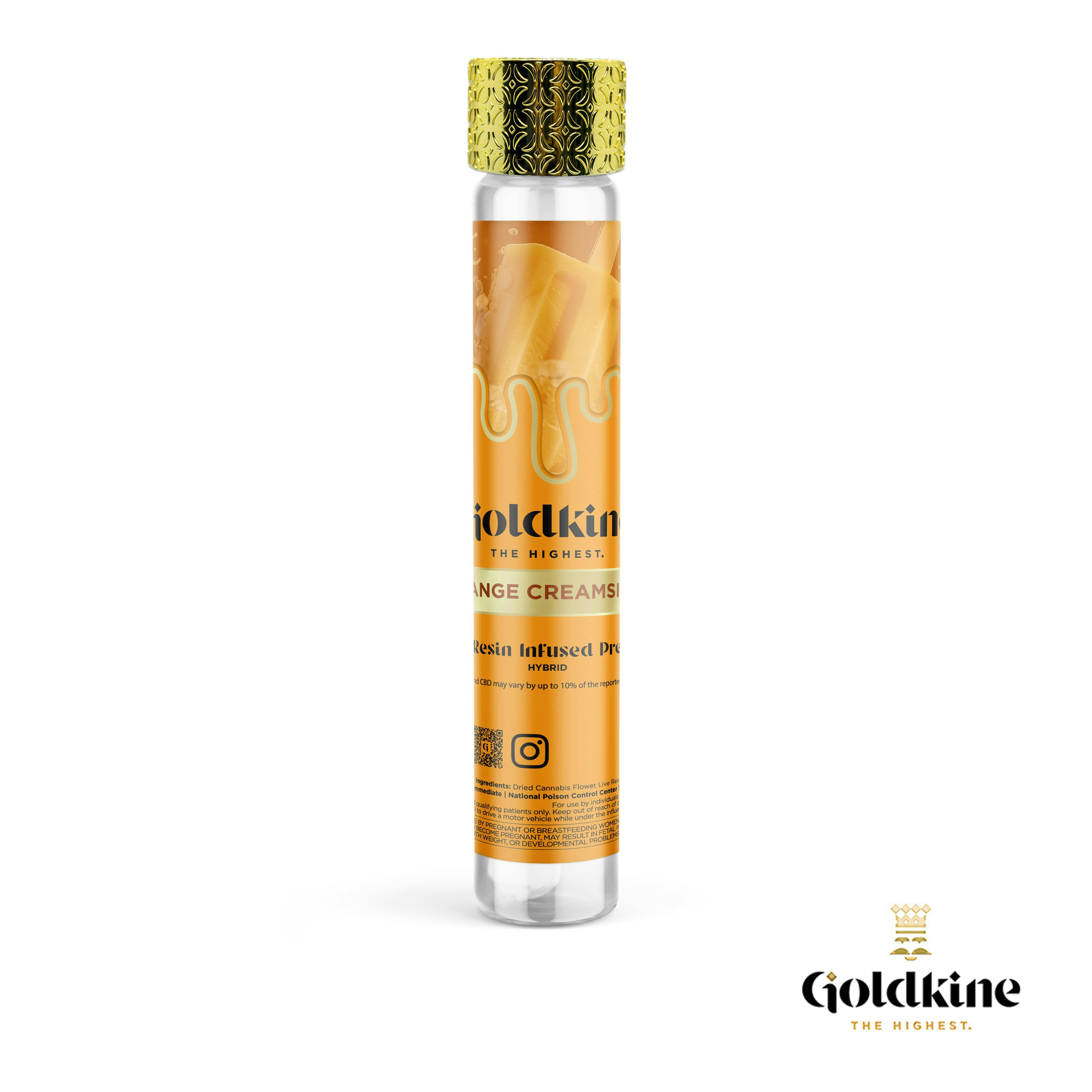Orange Creamsicle | Luxe Infusions Infused Pre-Roll | 1g by Goldkine