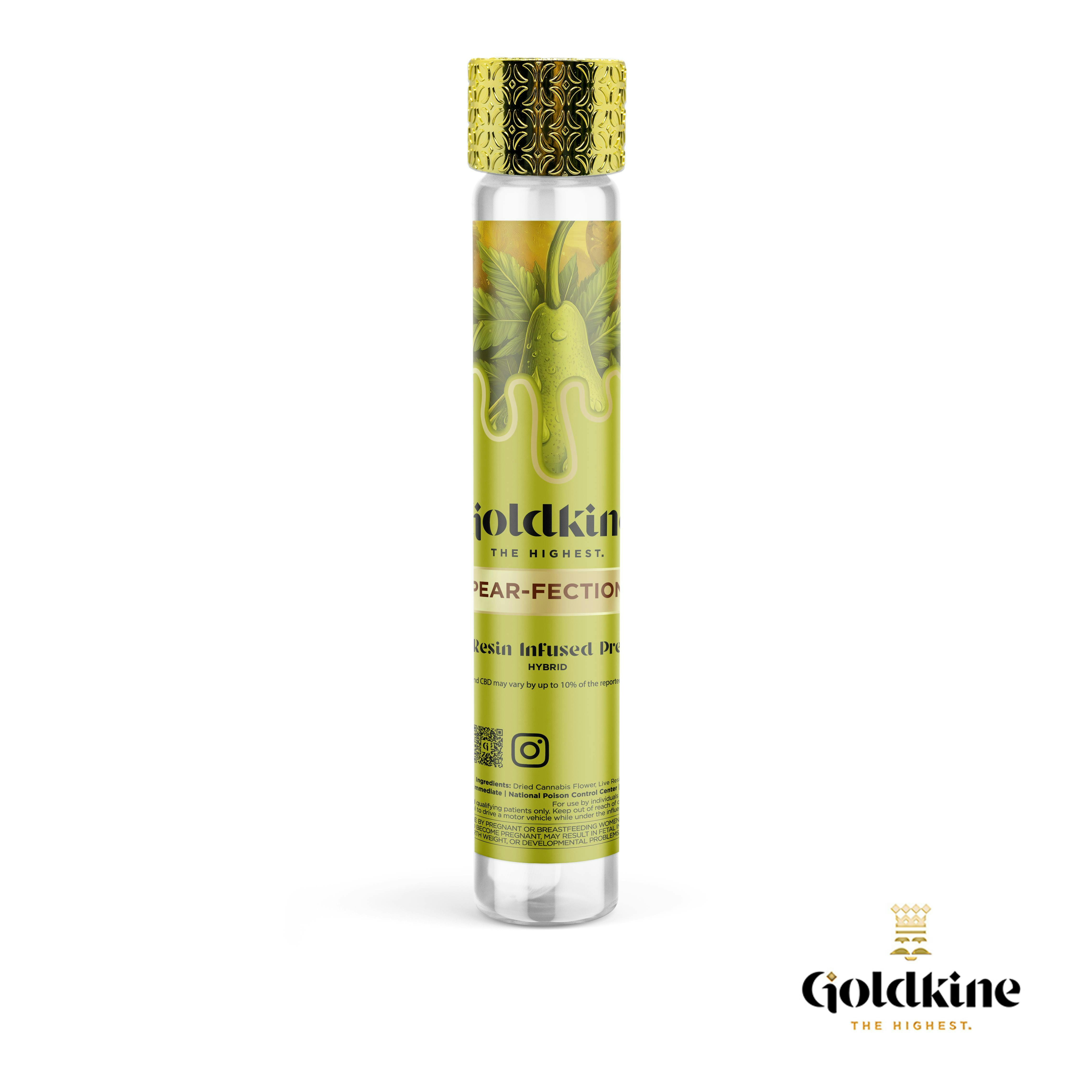 Goldkine Lux Infused Pre Rolls 1G | Pear-Fection