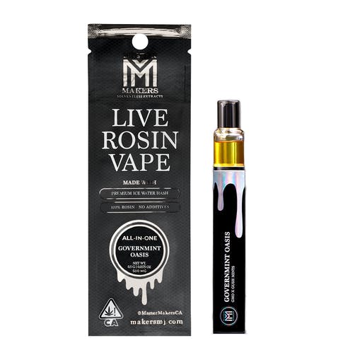 Governmint Oasis Live Rosin Vape