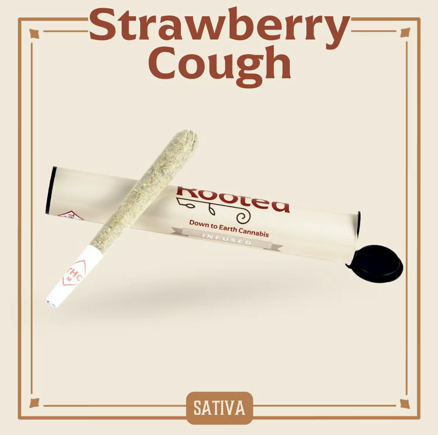 Rooted | Strawberry Cough | Infused PR | 1g