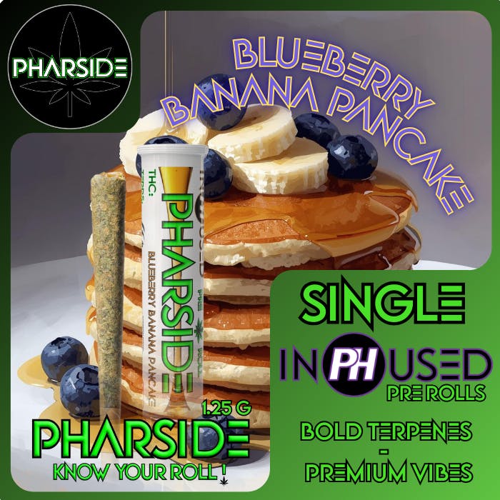 Pharside - Infused Pre-roll - Blueberry Banana Pancake 1.25g