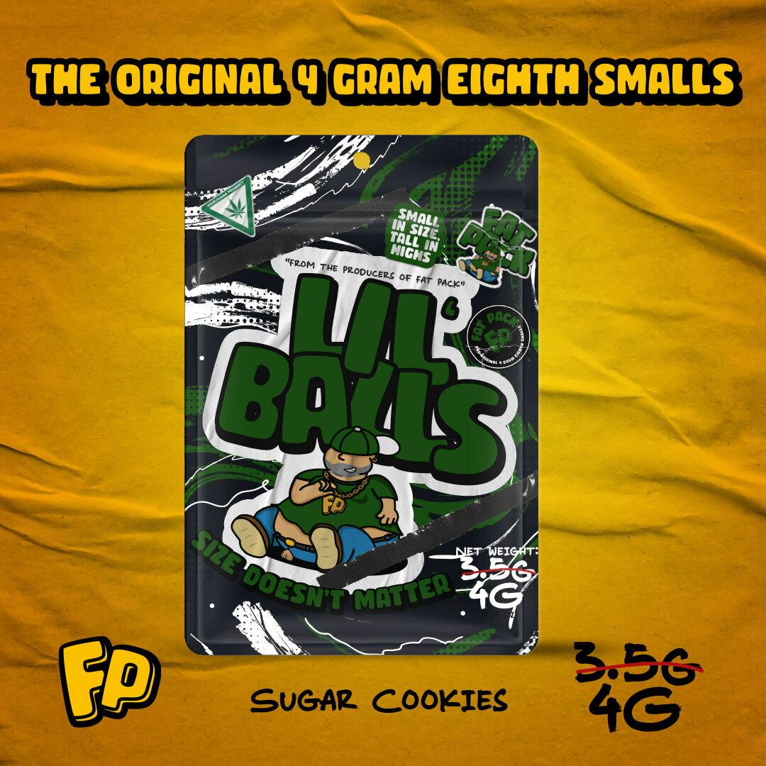 LIL' BALLS: Sugar Cookies (4G 8TH Smalls Prepack) by Fat Pack