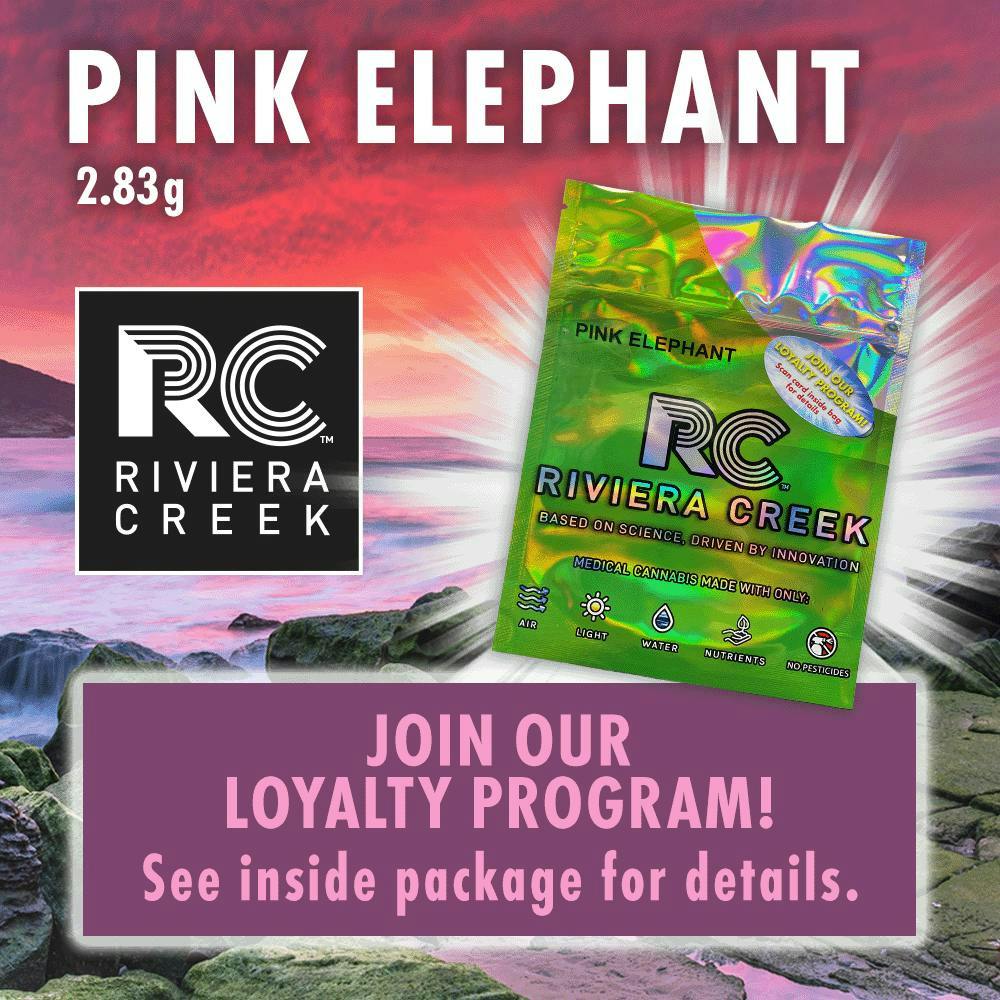 Riviera Creek | 2.83G Flower - Pink Elephant