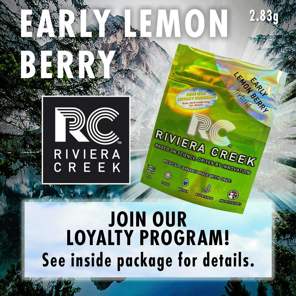 Riviera Creek | 2.83G Flower - Early Lemon Berry by Riviera Creek
