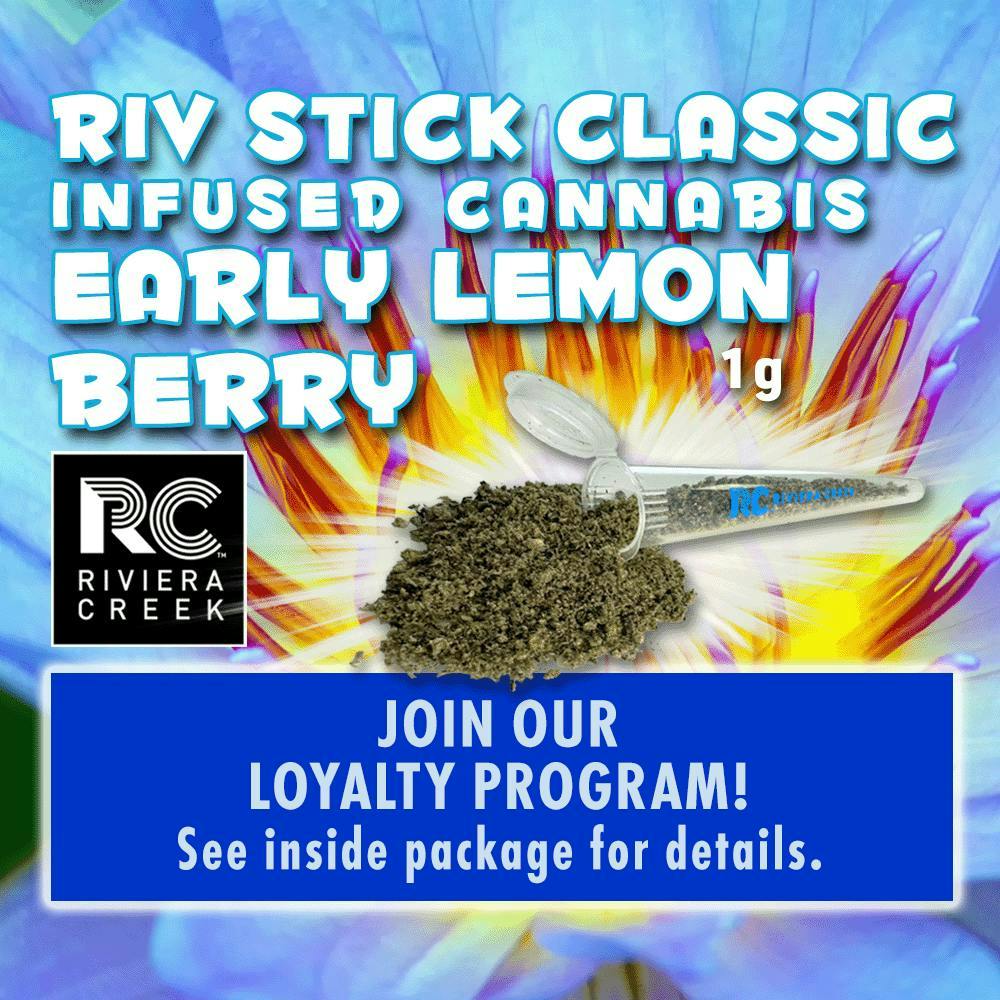 Riviera Creek | 1G Riv Stick Infused Flower - Early Lemon Berry