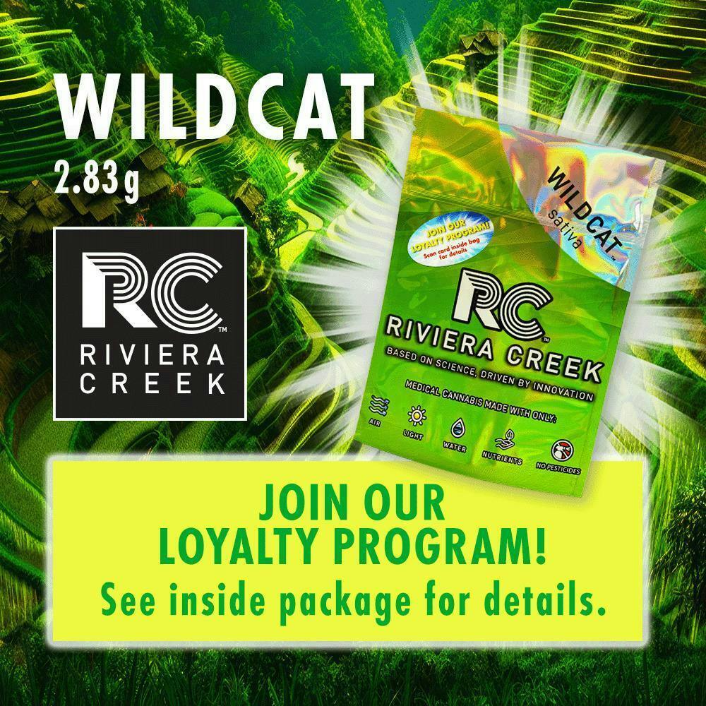 Riviera Creek | 2.83G Flower - Wild Cat by Riviera Creek