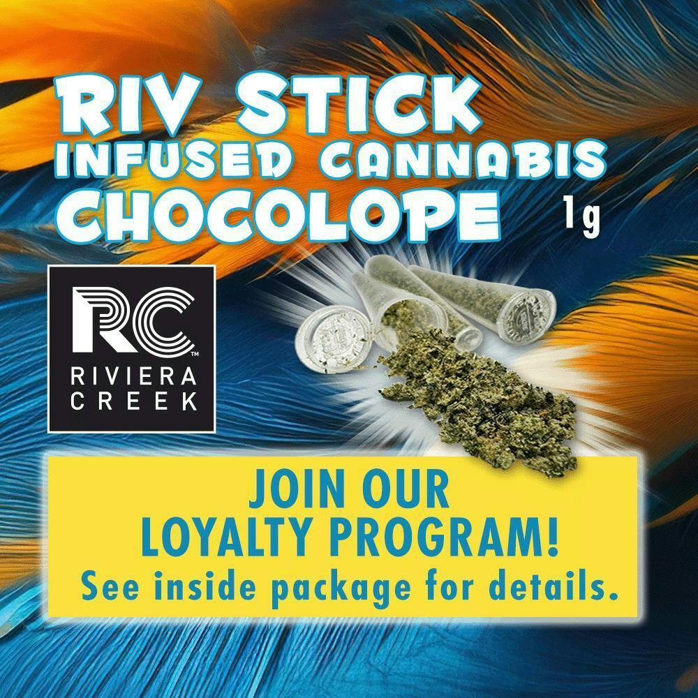 Riviera Creek | 1G Riv Stick Infused Flower - Chocolope