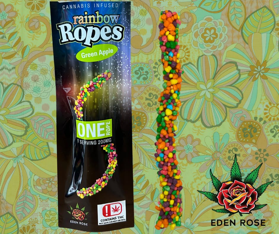 200MG Rainbow Rope - Green Apple