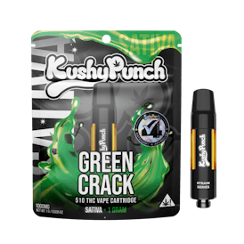 1G Kushy Punch 510 Vape Cart - Green Crack (SATIVA)