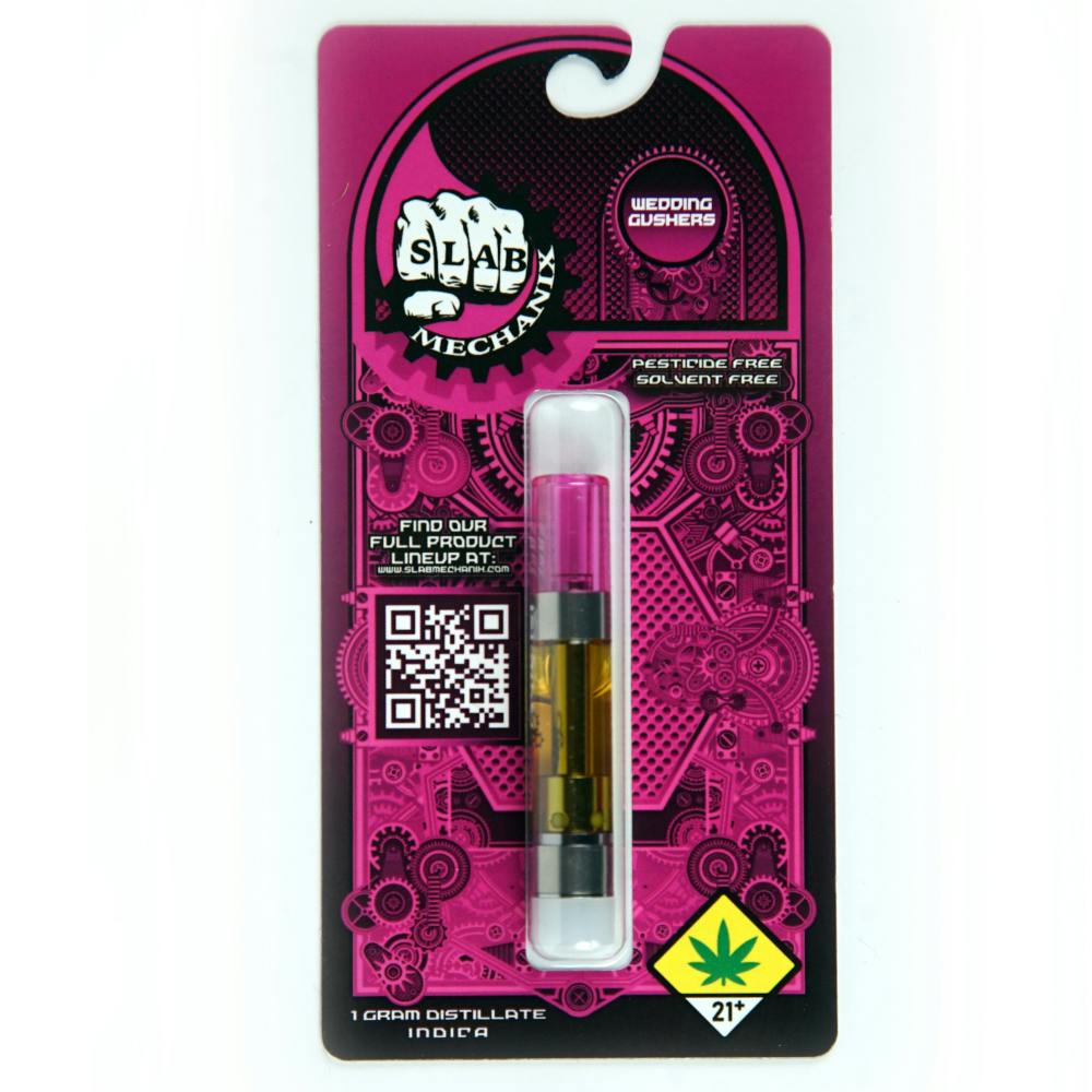 Slab Mechanix Wedding Gushers 1g Distillate Cart by Slab Mechanix