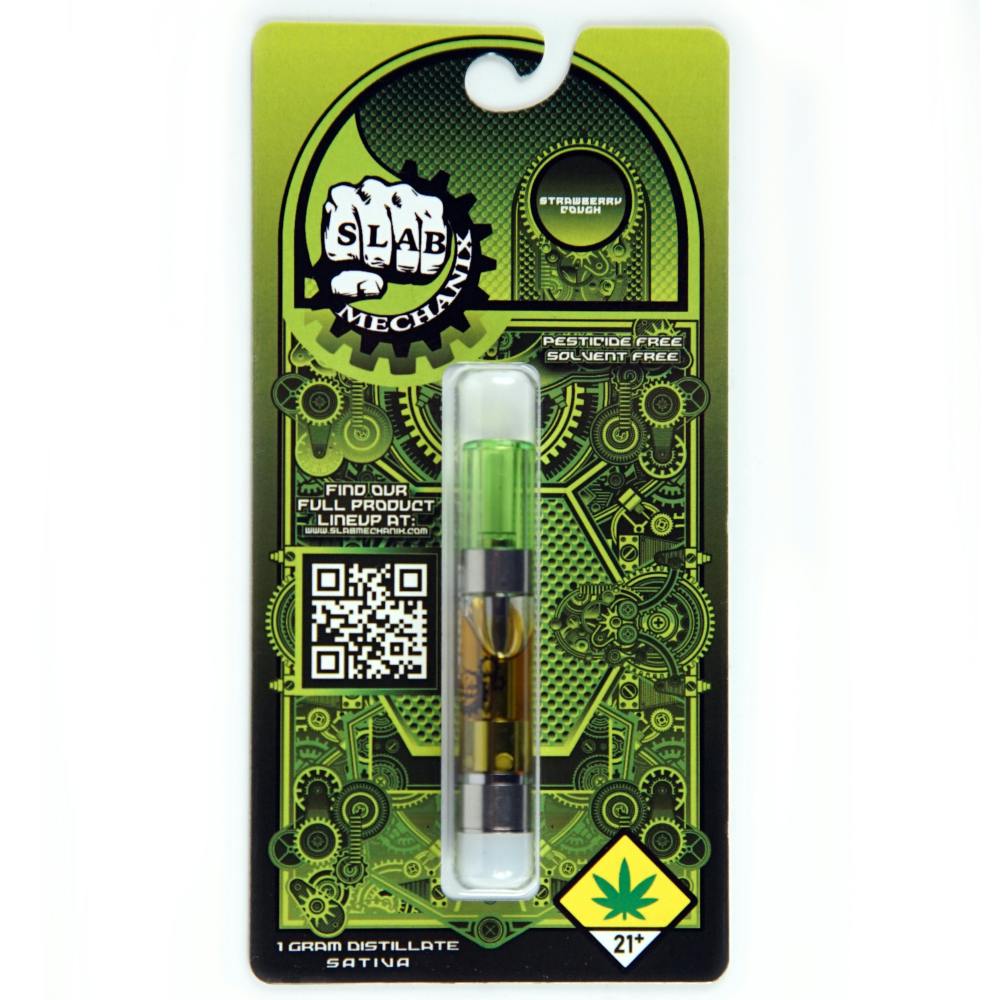 Slab Mechanix Strawberry Cough 1g Distillate Cart by Slab Mechanix