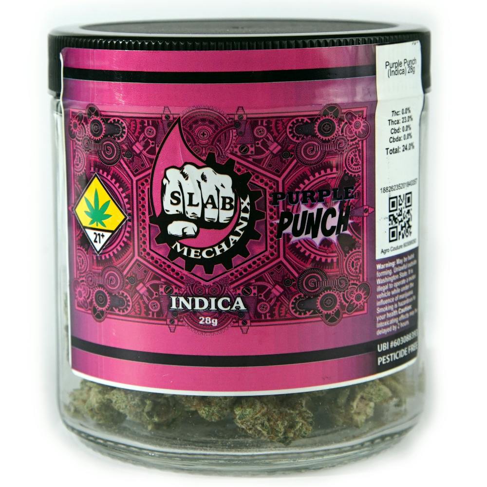 Slab B Bud Flower - Purple Punch 28g by Slab Mechanix