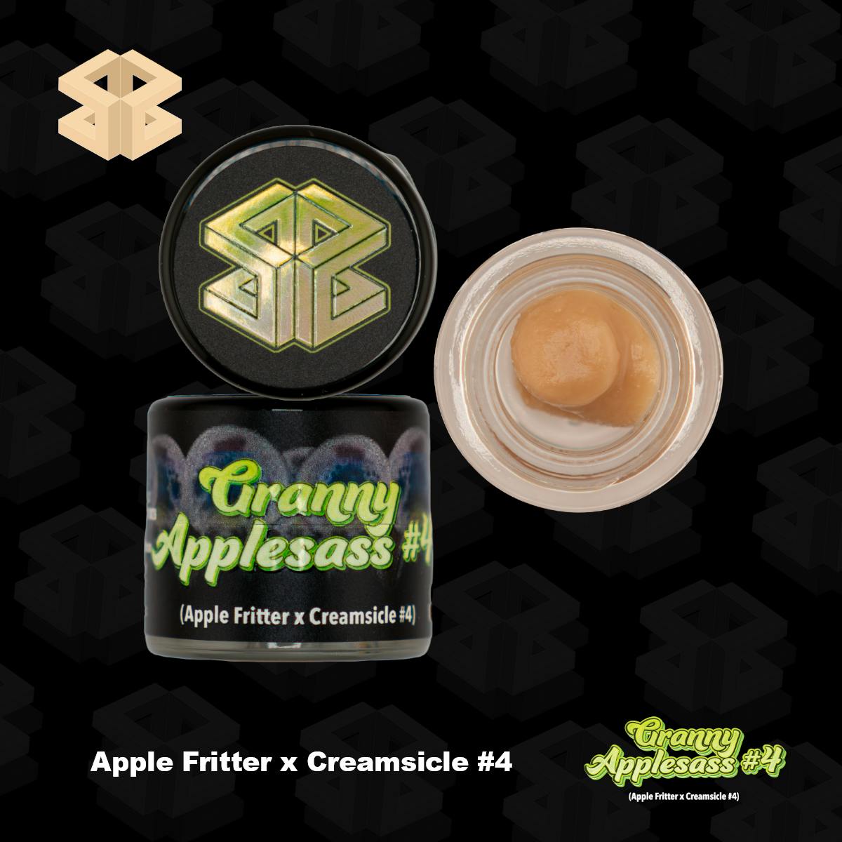 Burly Botanicals | Granny Apple Sass #4 | 1g Hash Rosin - Burly