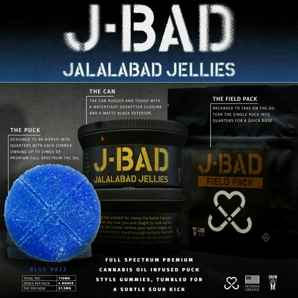 J-BAD Sour Blue Razz Field Pack (110mg)