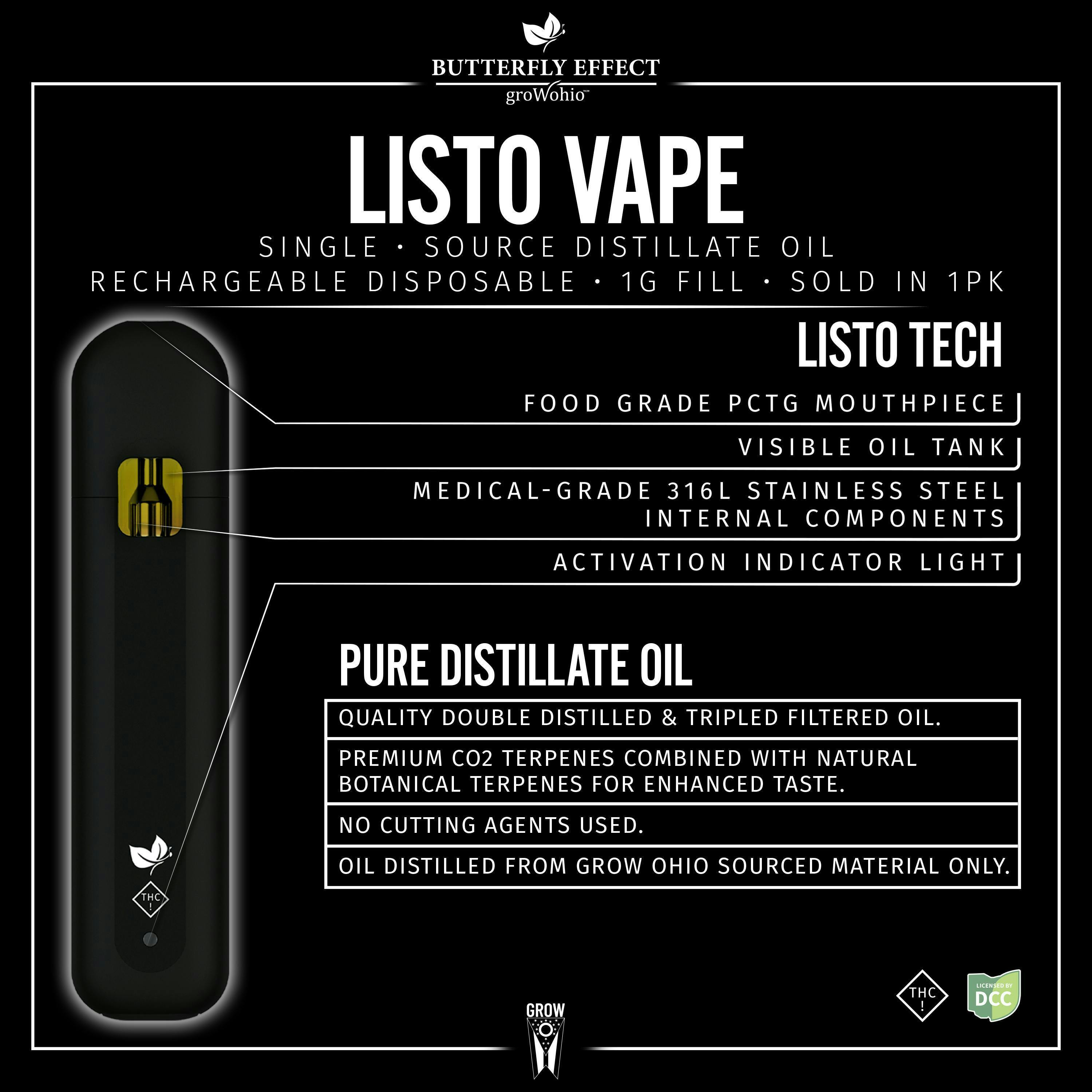 Jack Herer Listo Disposable