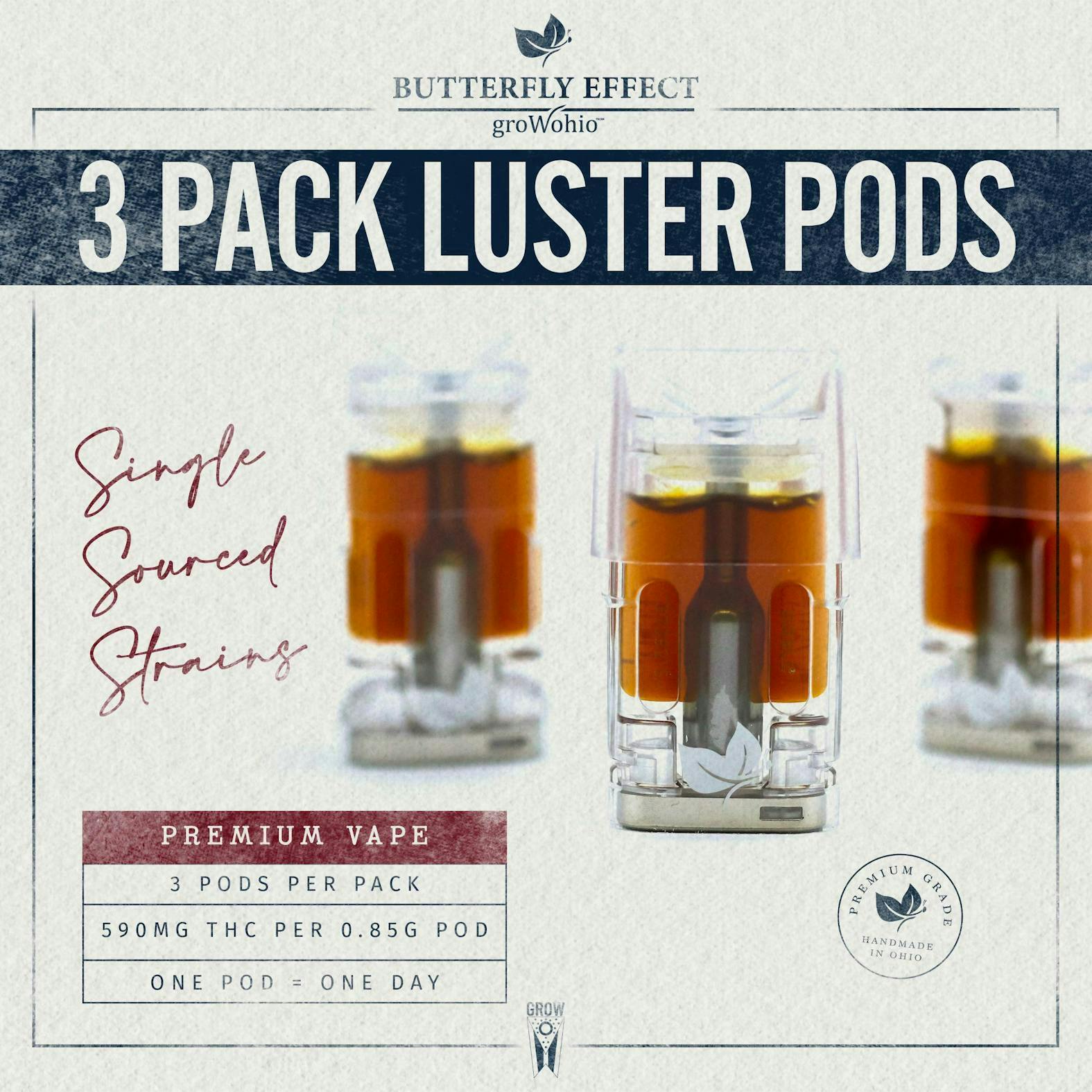 Black Jack Luster Pod 3pk