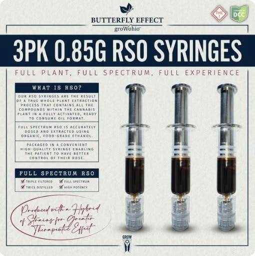 RSO Syringe 3pk (0.85g each)