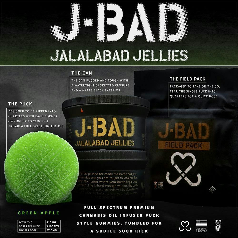 J-BAD Sour Green Apple Field Pack (110mg)