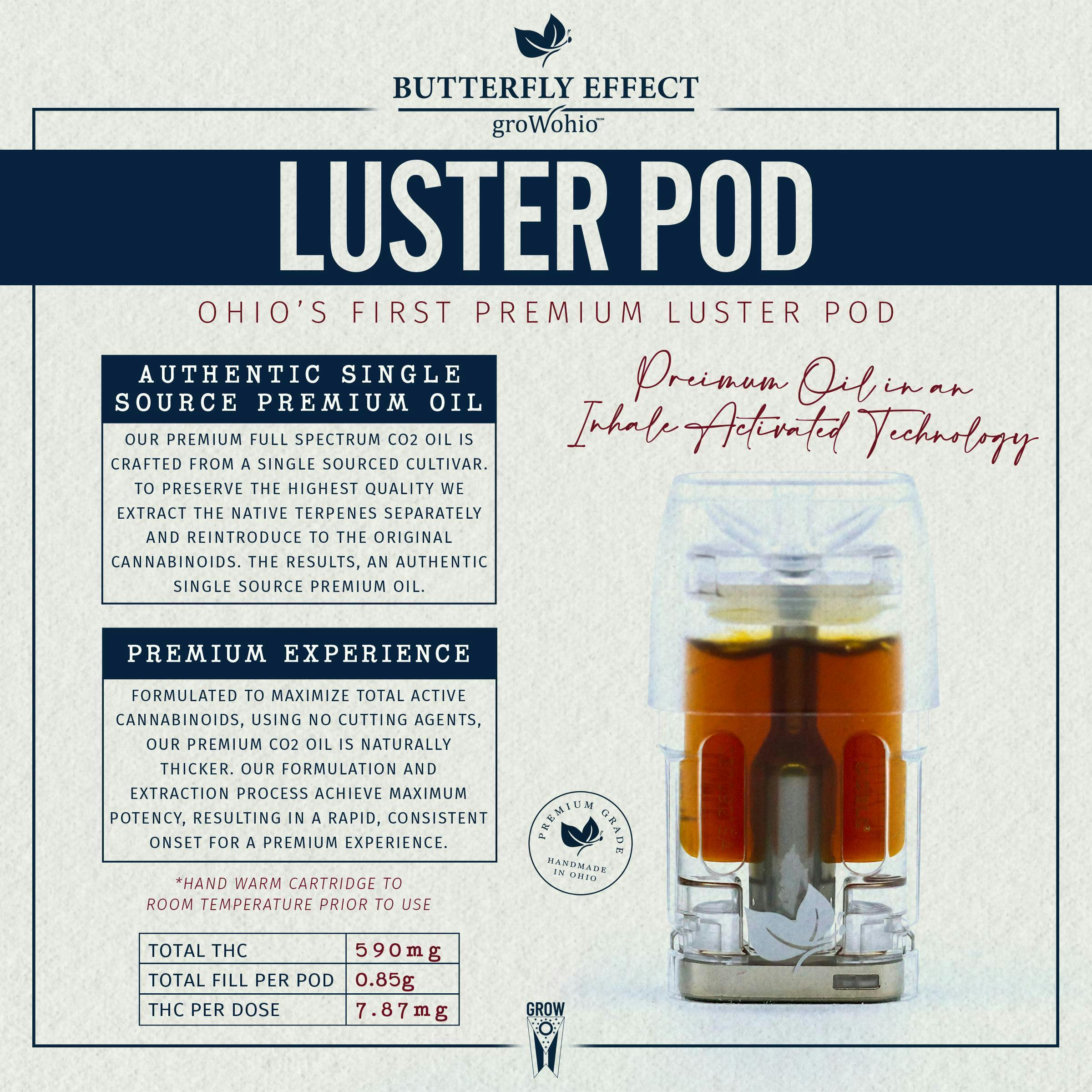 Triple Chocolate Chip - 0.85g Luster Pod at UpLift