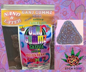 500MG Ganj Gummz: Nano & Later - Melon Berry (Sativa)