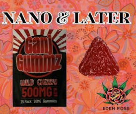 500MG Ganj Gummz: Nano & Later - Wild Cherry (Indica)