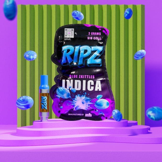 Ripz | Blue Zkittlez | 510 Cartridge | 2g by Ripz