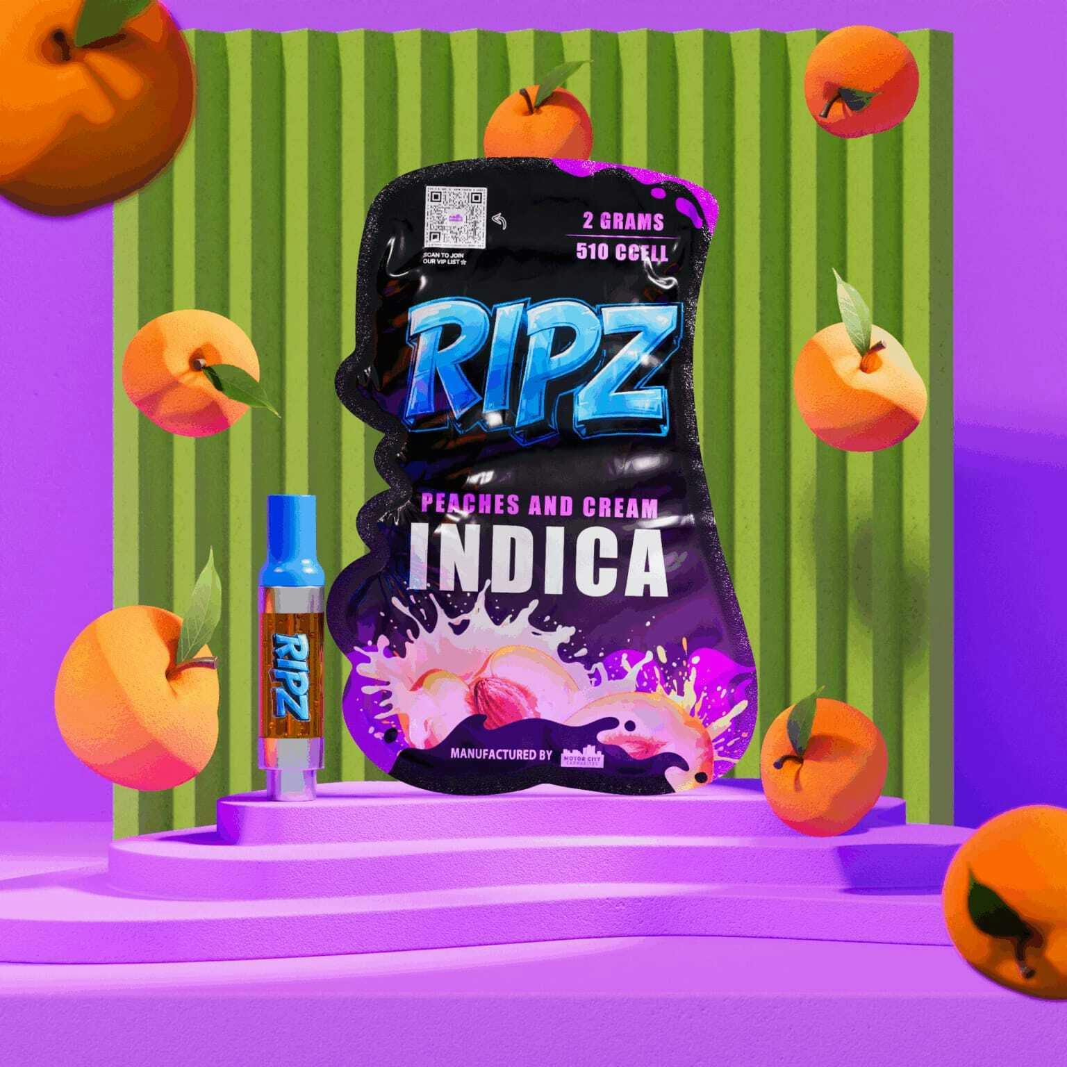 Peaches and Cream | 510 Cartridge | 2g by Ripz