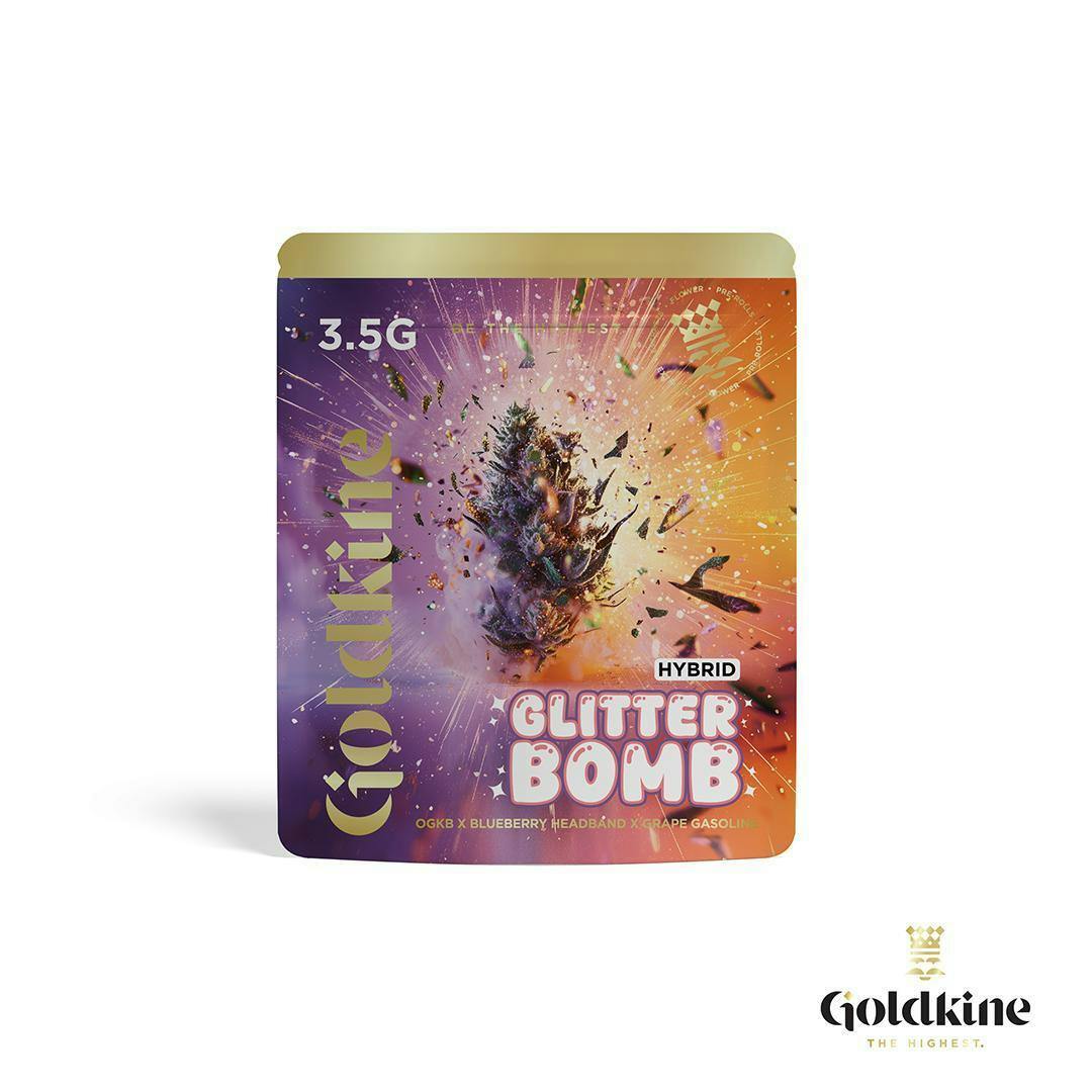 Goldkine Flower 3.5G (Mylar) | Glitter Bomb