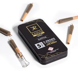Kaviar Gold | Infused Sativa Pre-Roll | 5 Pack Minis | 3g