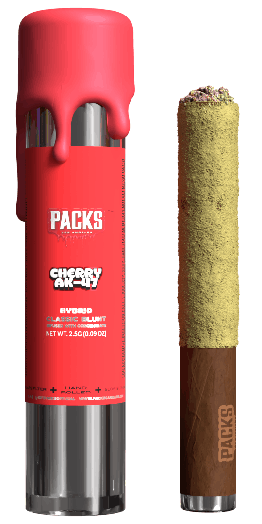 Cherry AK 47 | Live Rosin Infused Blunt | 2.5g by PACKS LOS ANGELES