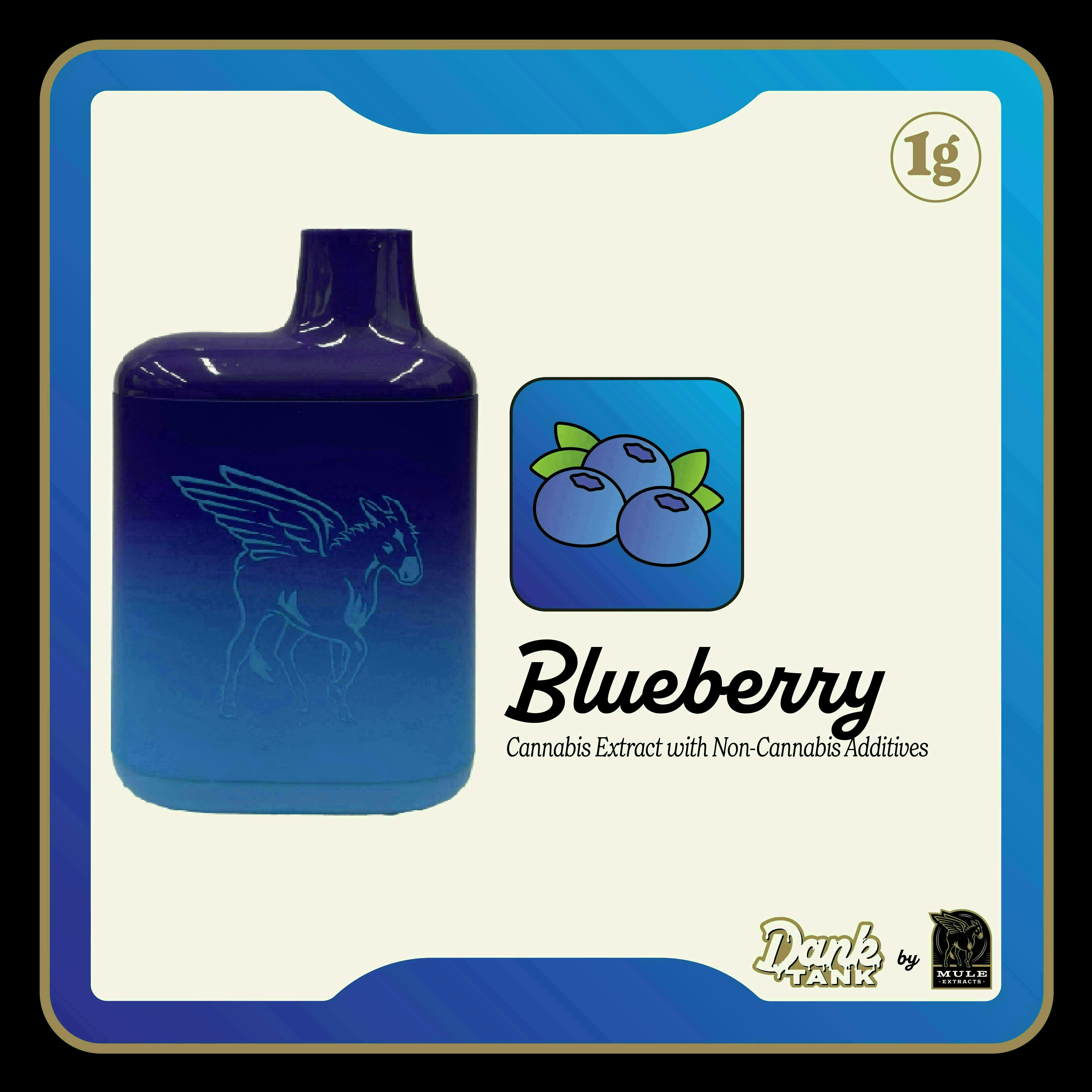 Mule Extracts | Blueberry | Dank Tank Live Resin Disposable | 1g by Mule Extracts
