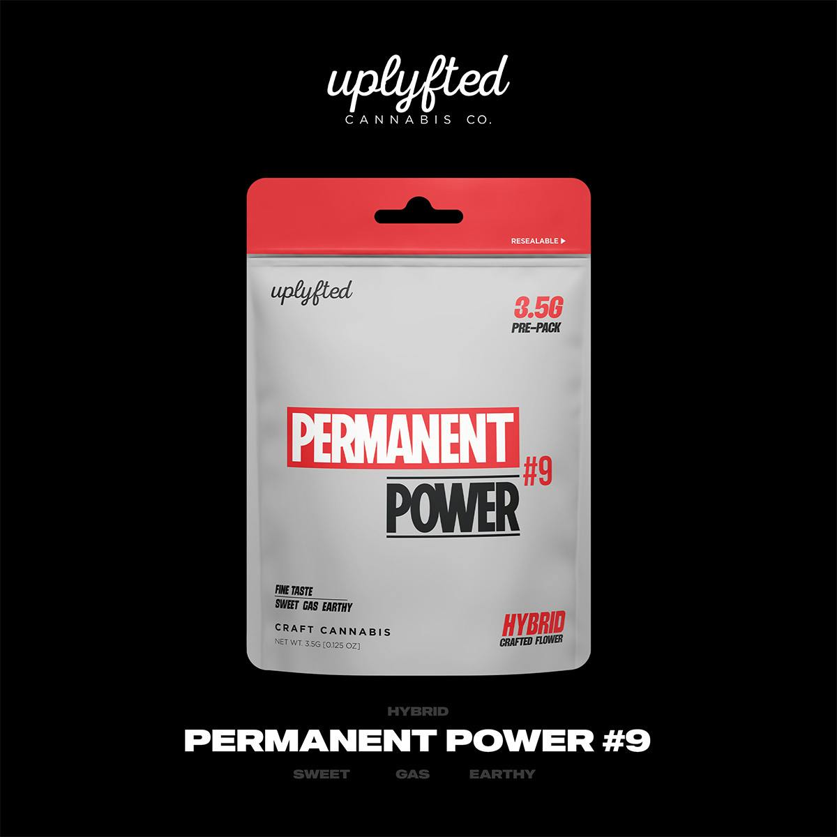 Permanent Power 3.5g Pre-Pack by Uplyfted Cannabis Co