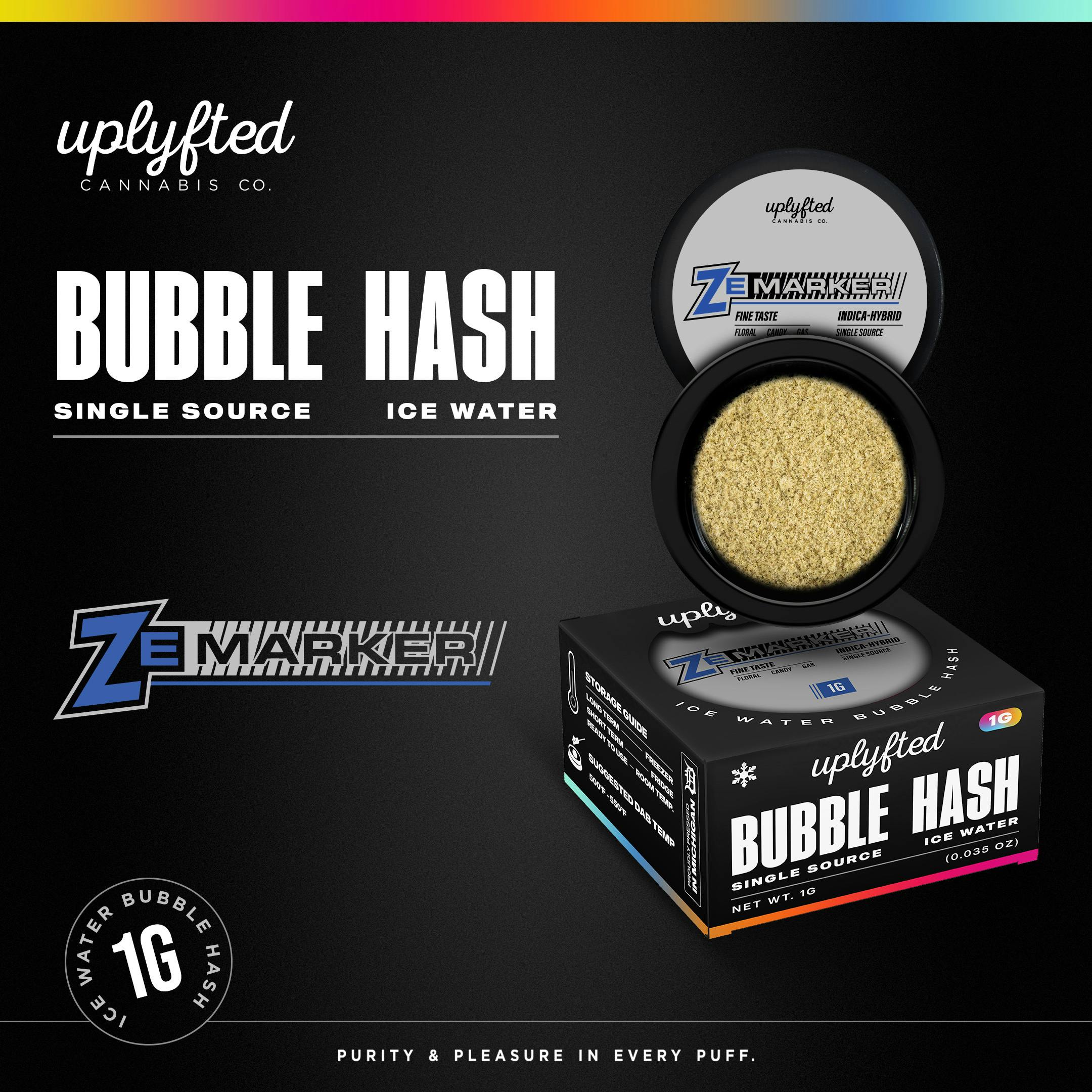 1g Bubble Hash Concentrate - Ze Marker by Uplyfted Cannabis Co