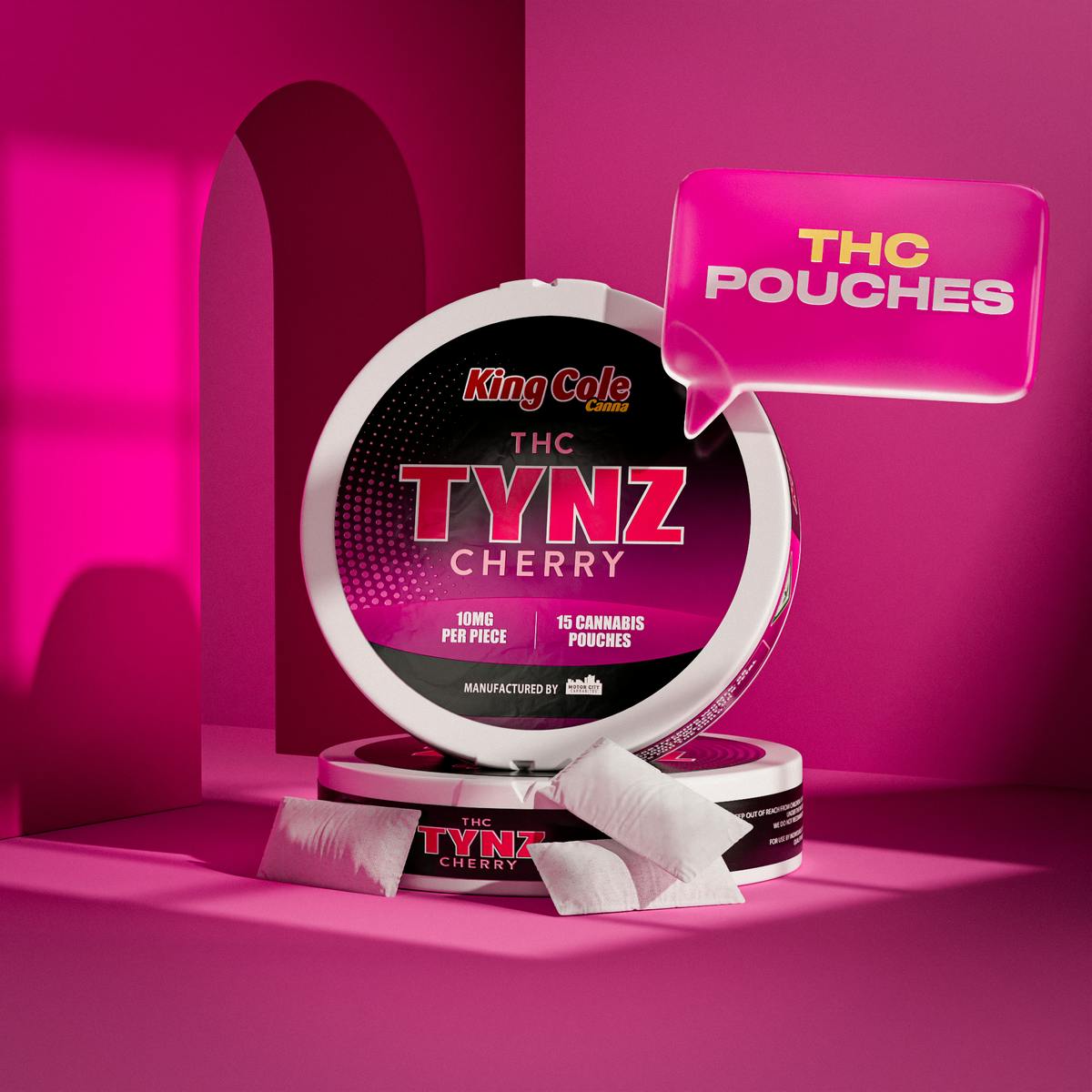 King Cole | Tynz | Cherry Pouches 15X10Mg