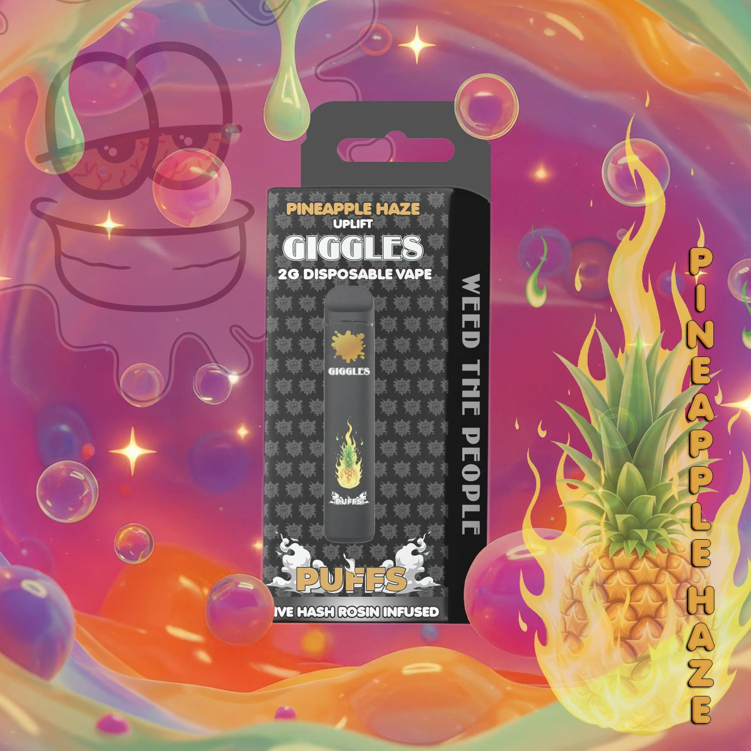 Giggles Puffs | Pineapple Haze | Disposable | 2g by Giggles