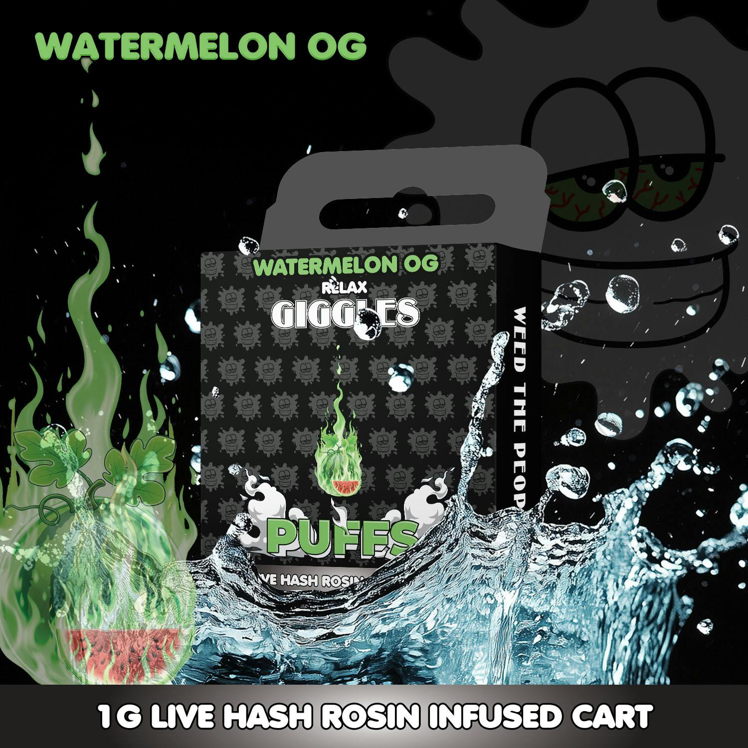 Giggles Puffs | Watermelon OG | Cart | 1g