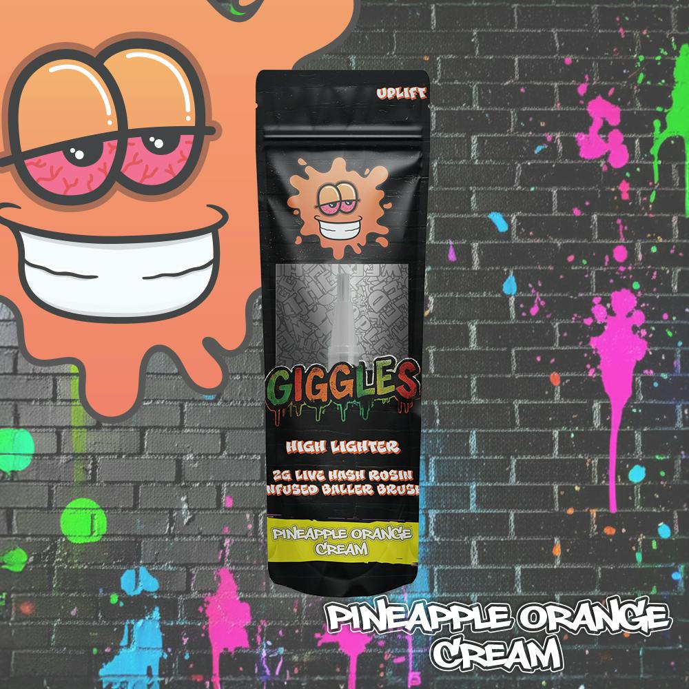 Highlighters | Pineapple Orange Cream | 2g Baller Brush by Giggles