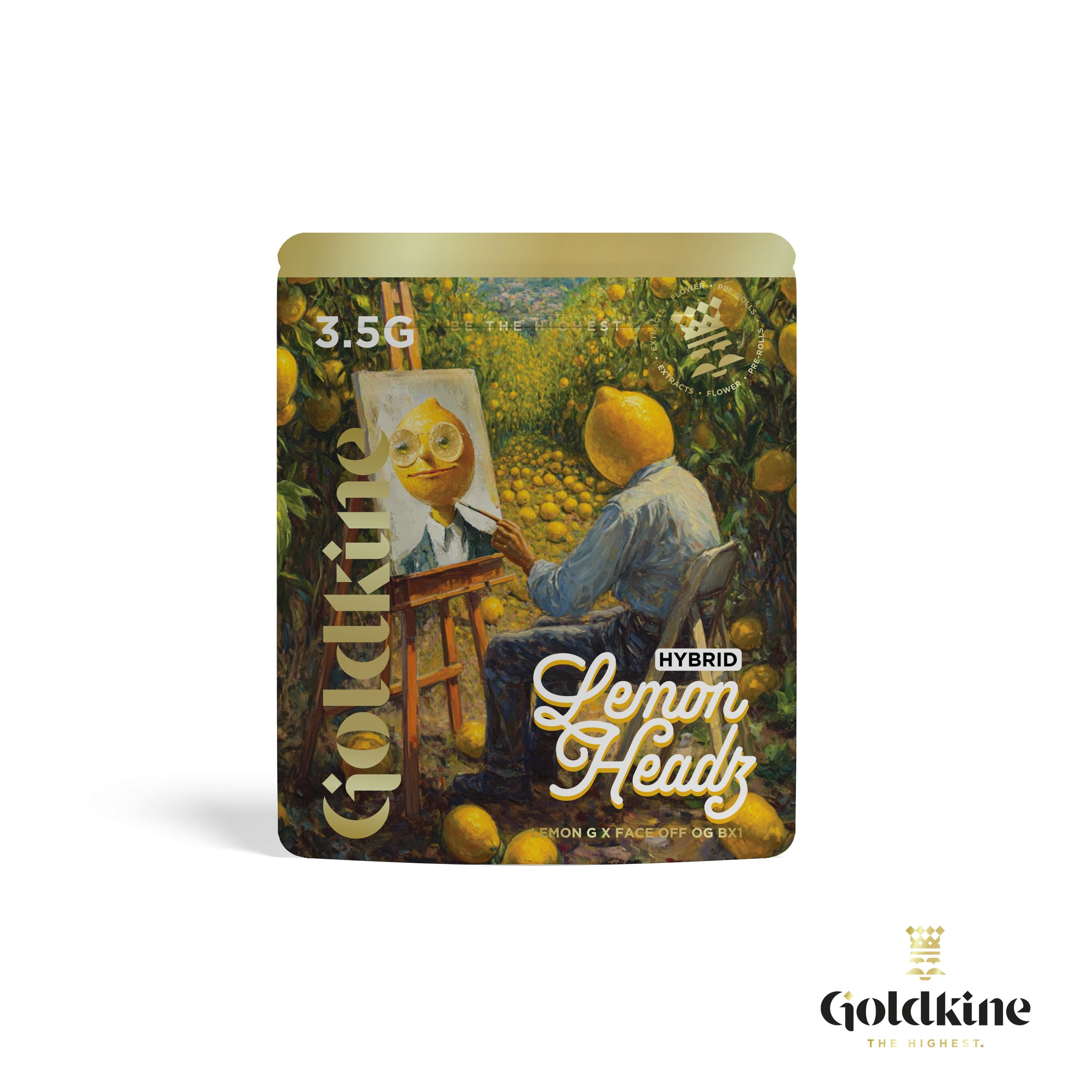 Goldkine Flower 3.5G (Mylar) | Lemon Headz