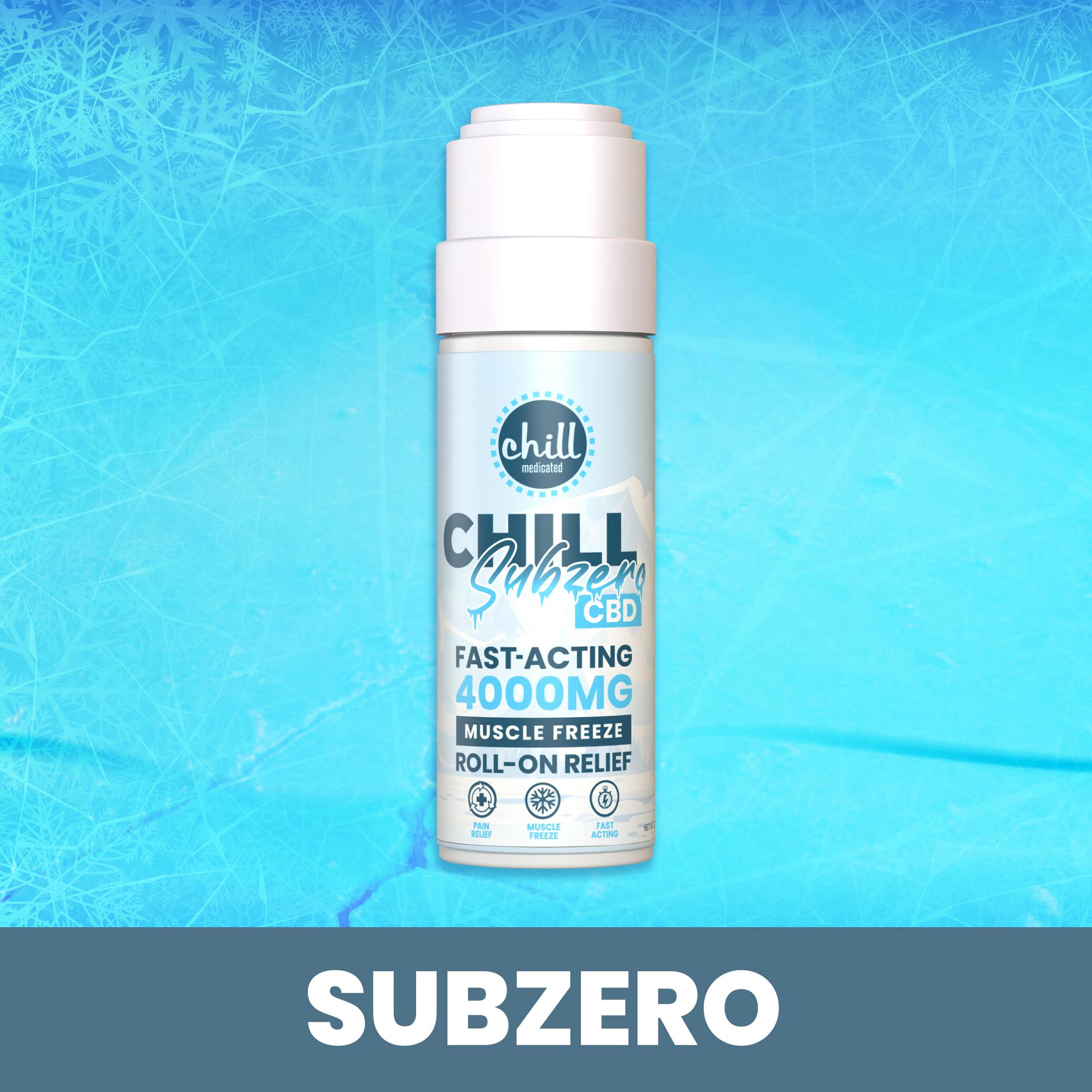 SubZero Muscle Freeze CBD Roll-On | 4000mg I Chill Medicated