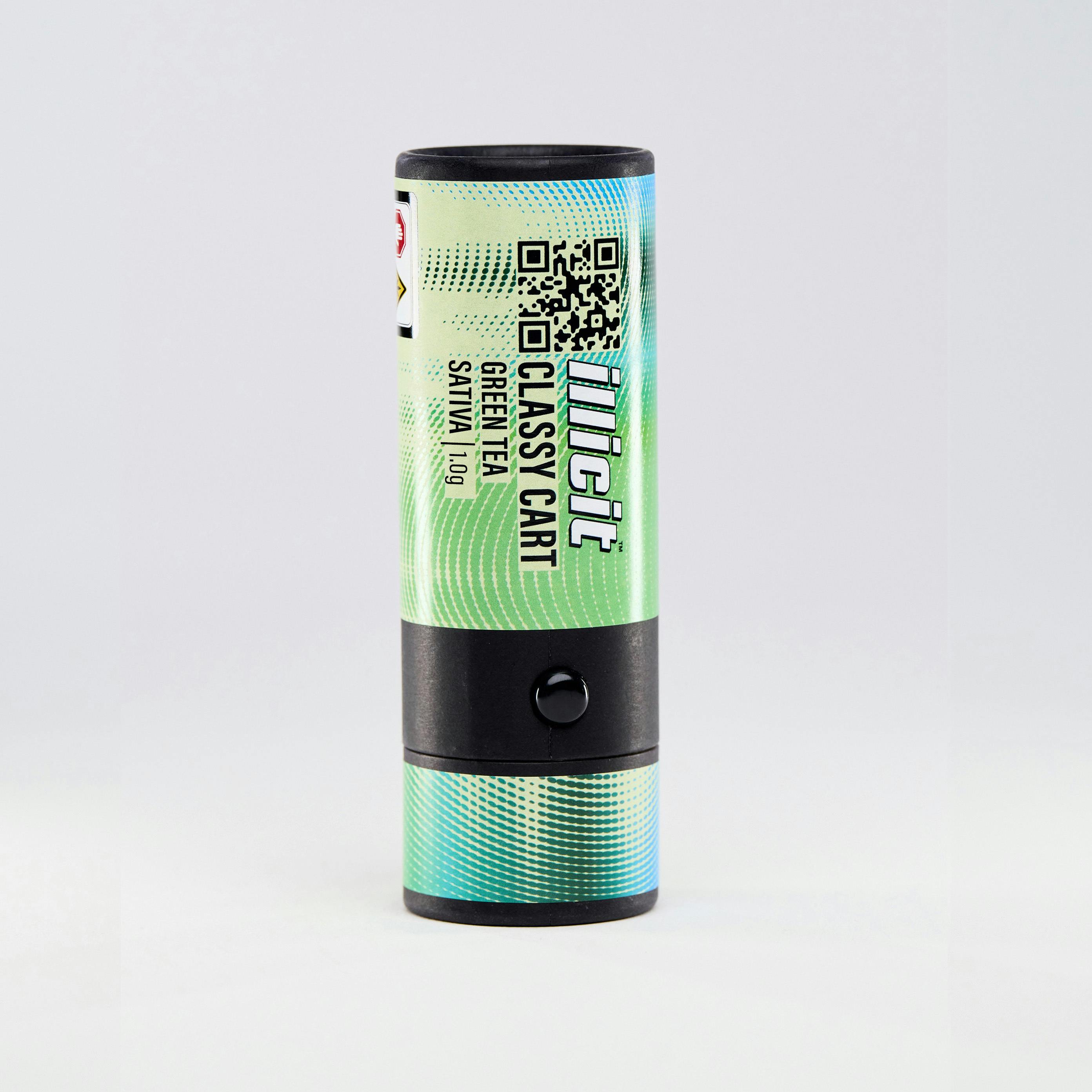 Green Tea 1g Disposable Classy Cart by ILLICIT