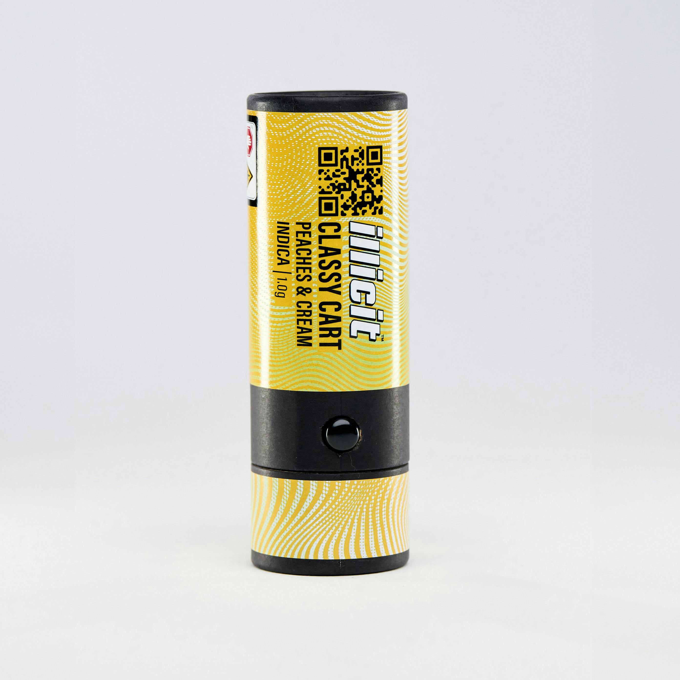 Peaches & Cream 1g Disposable Classy Cart by ILLICIT